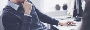 business man at desk