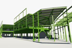steel structure rendering